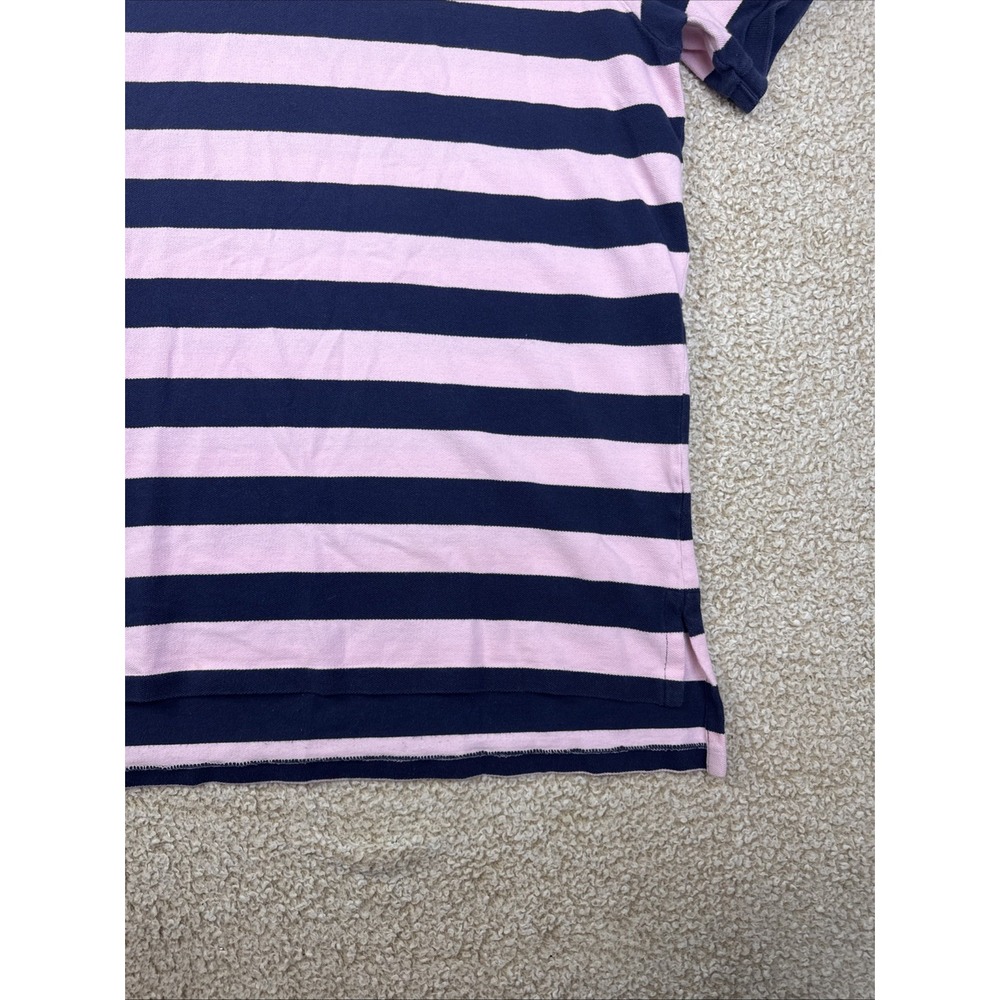 POLO RALPH LAUREN Yacht Club Blue Striped Polo Rugby Style Shirt Custom Fit XL - Picture 2 of 10